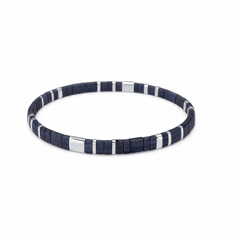 Miyuki Tila Bead Stretch Bracelet
